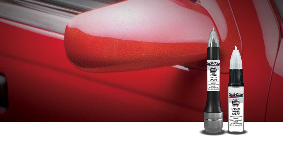 scratch-fix all in one special order, close up of car mirror