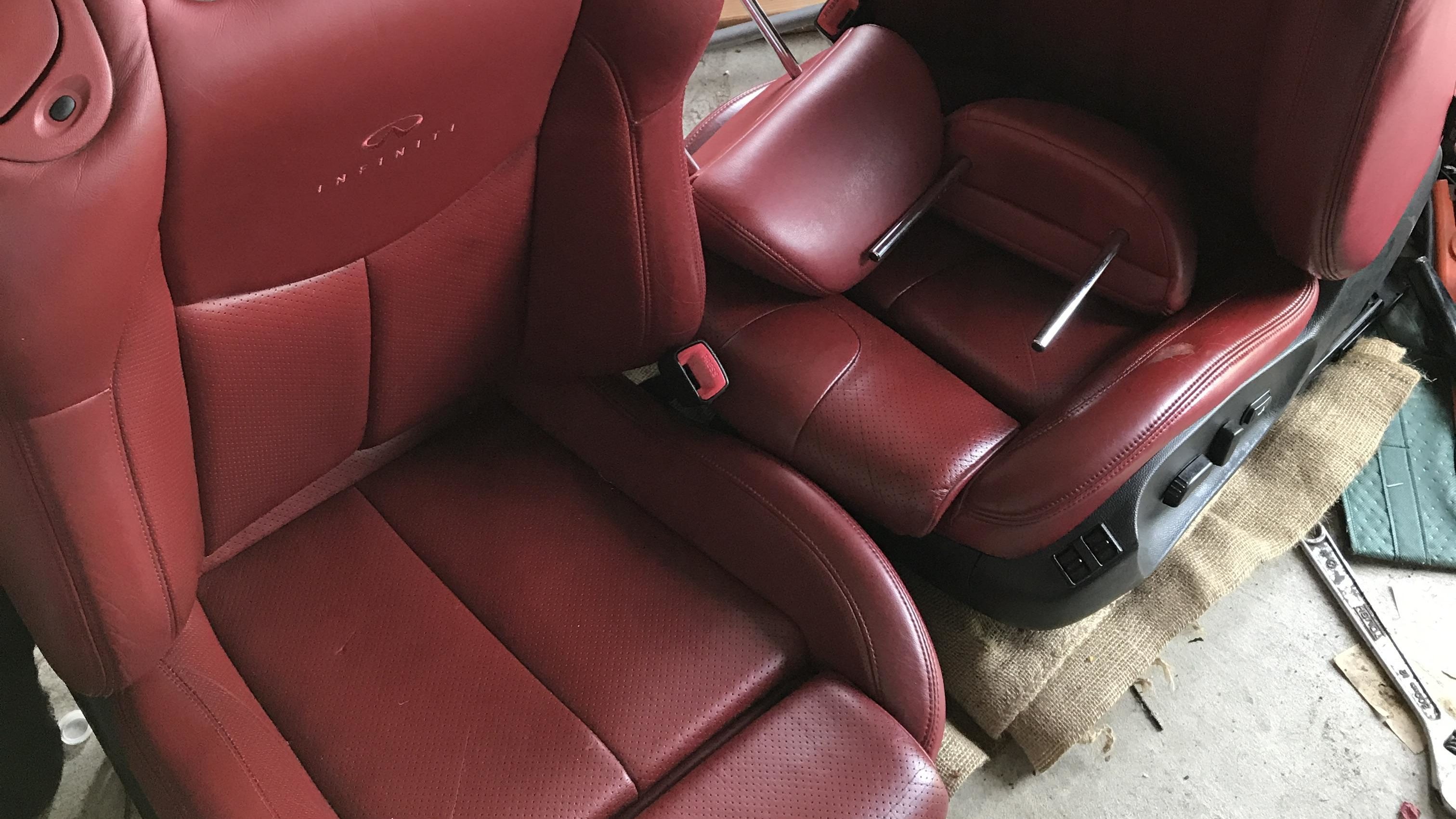 Leather seat repaint